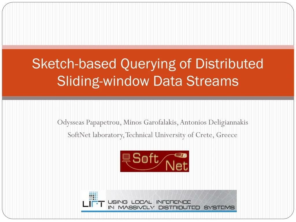 sketch based querying of distributed sliding window data streams