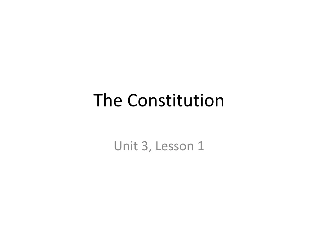 the constitution