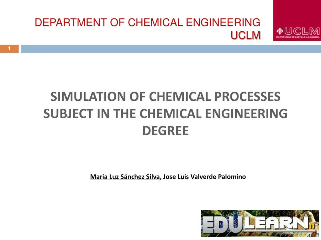 department of chemical engineering uclm