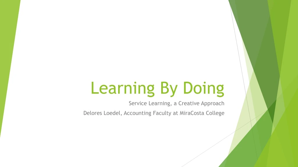 learning by doing