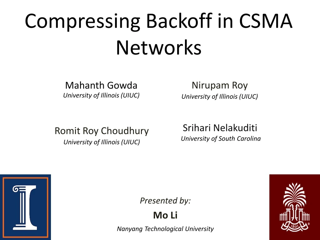 compressing backoff in csma networks