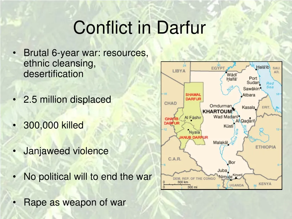 conflict in darfur