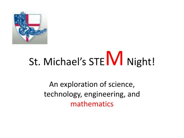 St. Michael’s STE M Night!