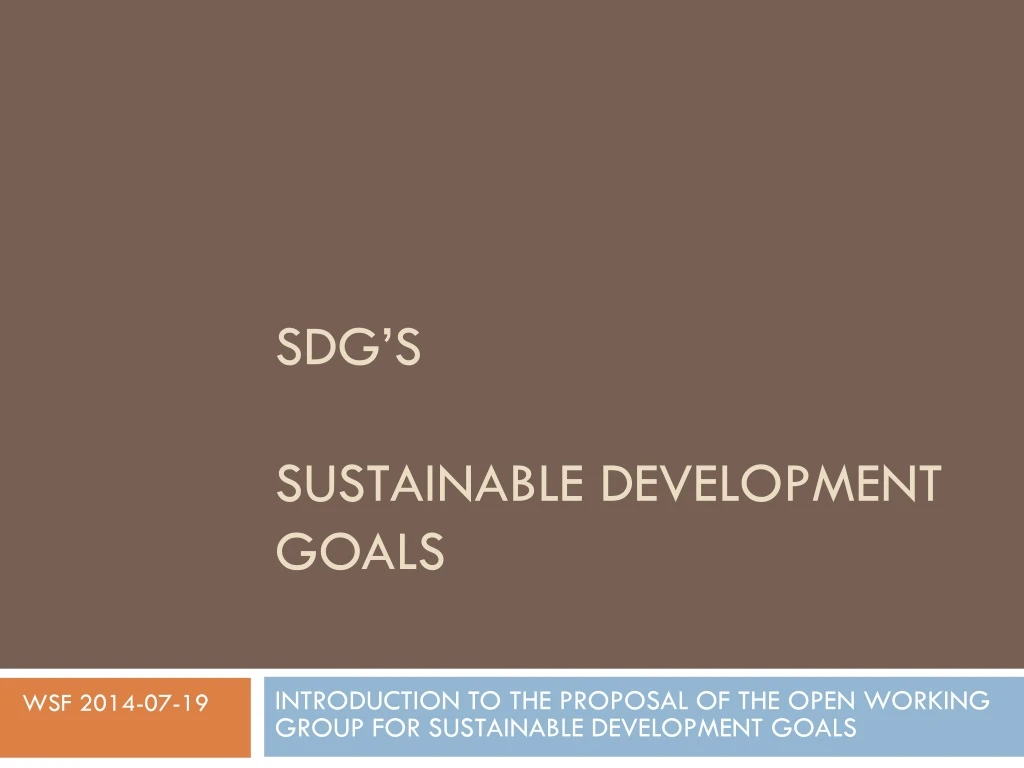 sdg s sustainable development goals