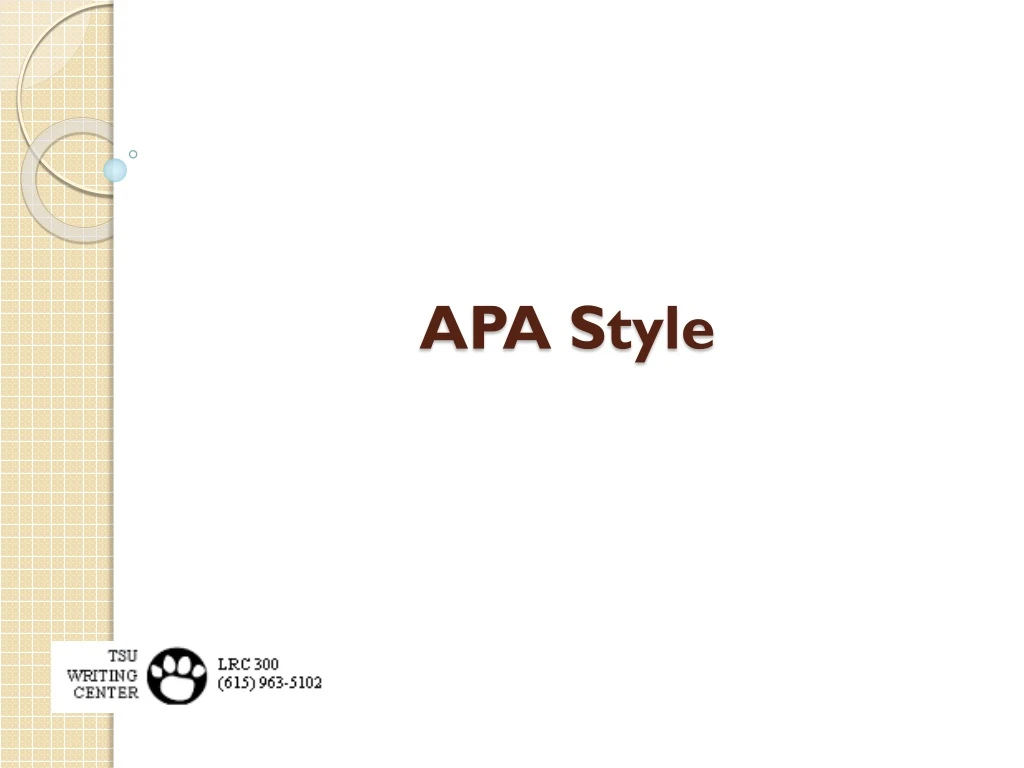 apa style