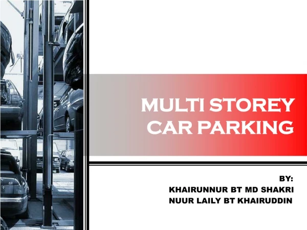 MULTI STOREY CAR PARKING