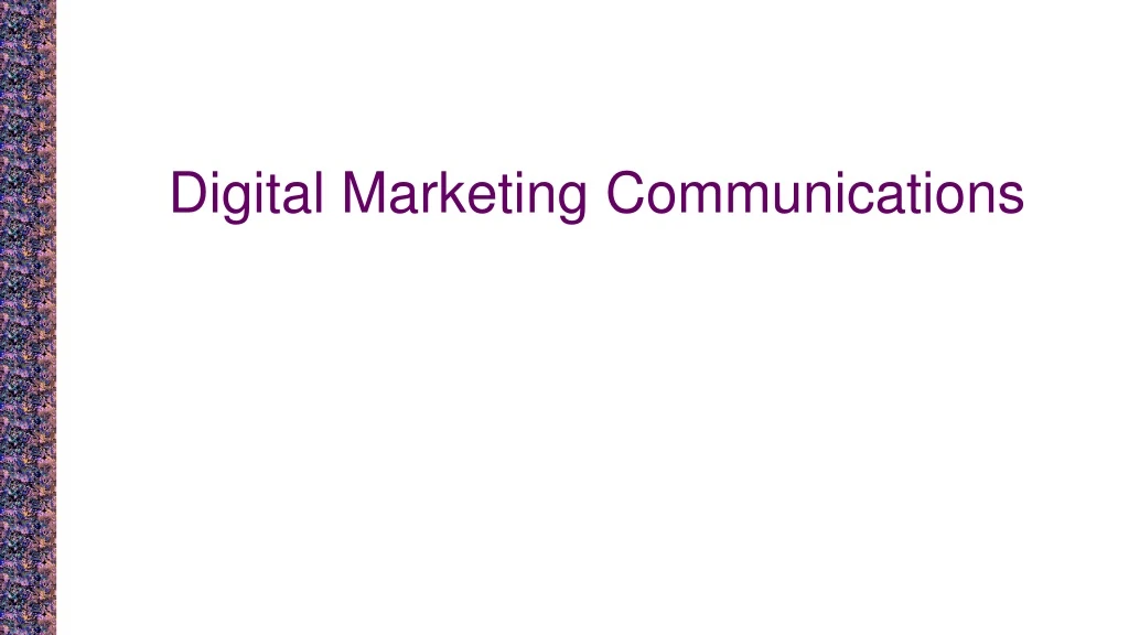 digital marketing communications