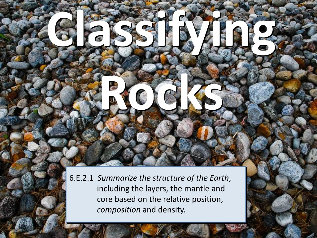 classifying rocks