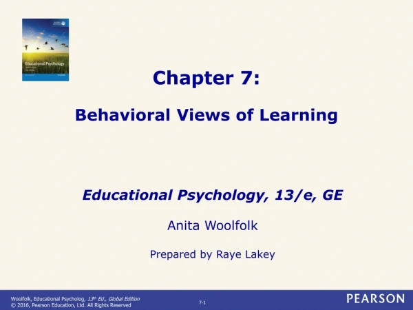 Chapter 7: Behavioral Views of Learning