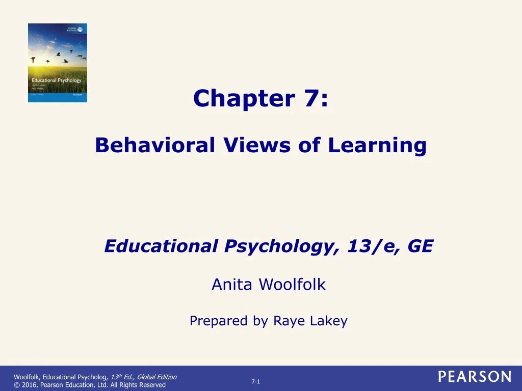 chapter 7 behavioral views of learning