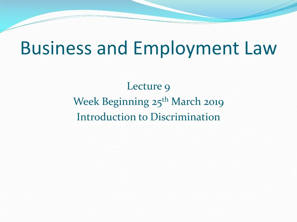 business and employment law
