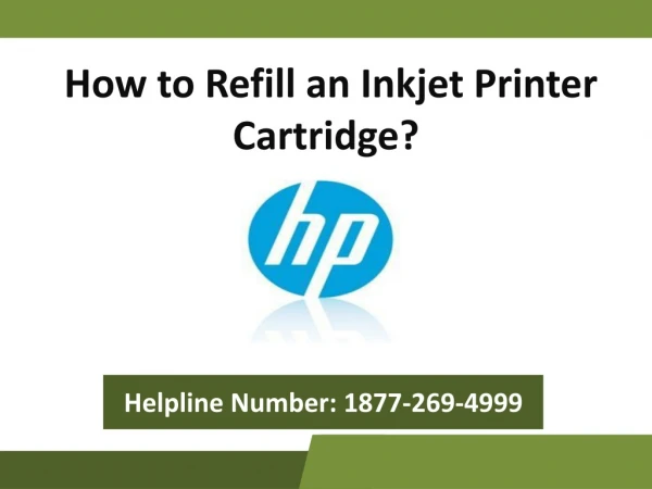 How to Refill an Inkjet Printer Cartridge?