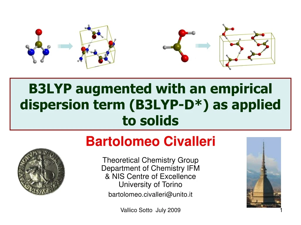 b3lyp augmented with an empirical dispersion term