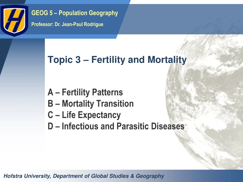 topic 3 fertility and mortality