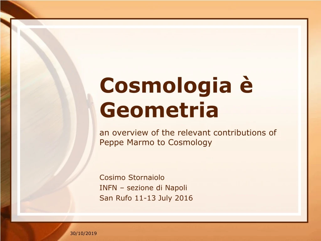 cosmologia geometria