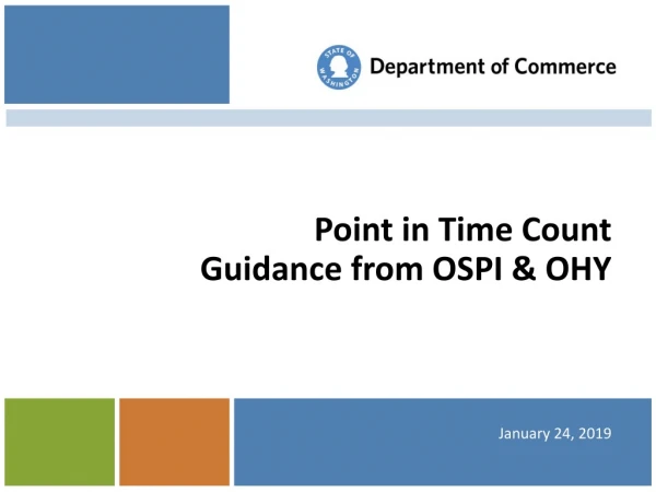 Point in Time Count Guidance from OSPI &amp; OHY