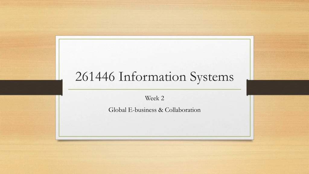 261446 information systems