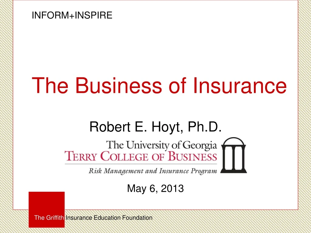 the business of insurance