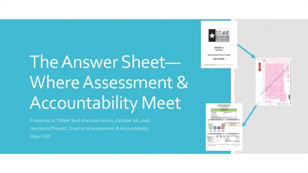 The Answer Sheet—Where Assessment &amp; Accountability Meet