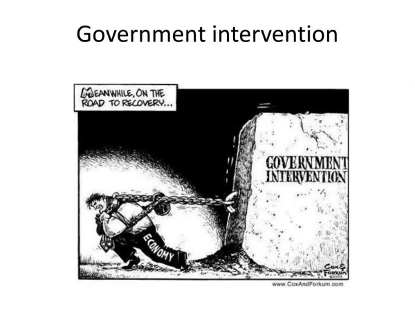 Government intervention