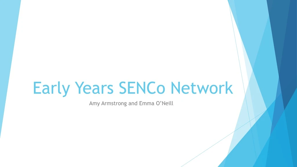 early years senco network