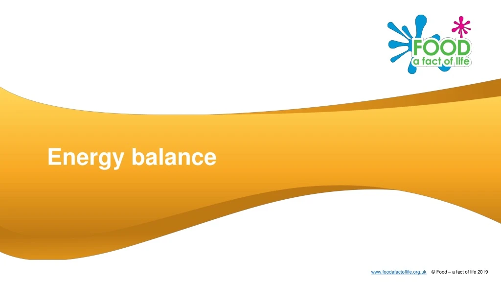 energy balance