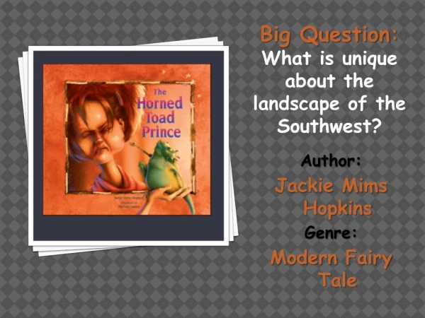 Author : Jackie Mims Hopkins Genre: Modern Fairy Tale