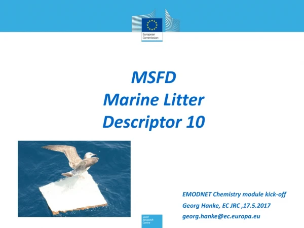 MSFD Marine Litter Descriptor 10