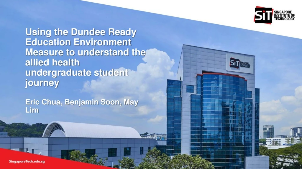 using the dundee ready education environment