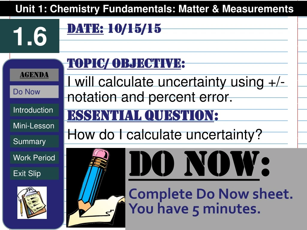 unit 1 chemistry fundamentals matter measurements
