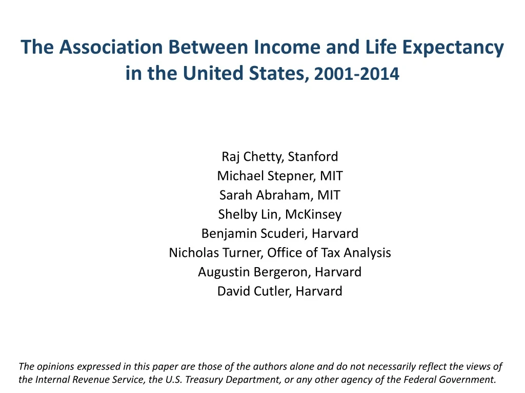 the association between income and life