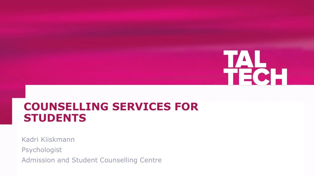 counselling services for students