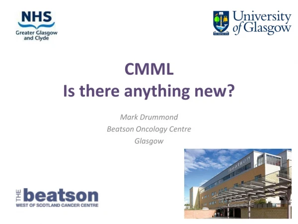 CMML Is there anything new?
