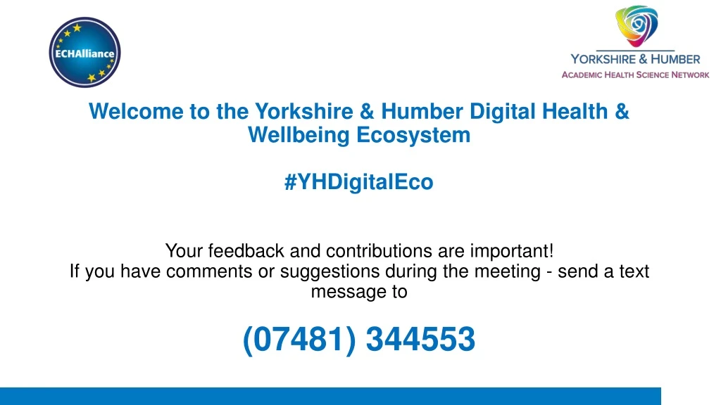 welcome to the yorkshire humber digital health