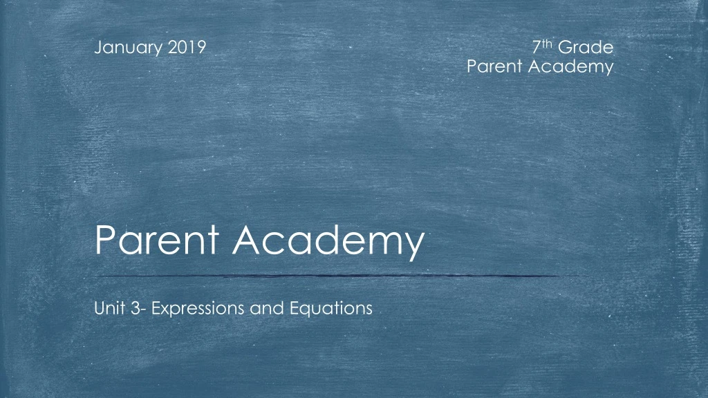 parent academy