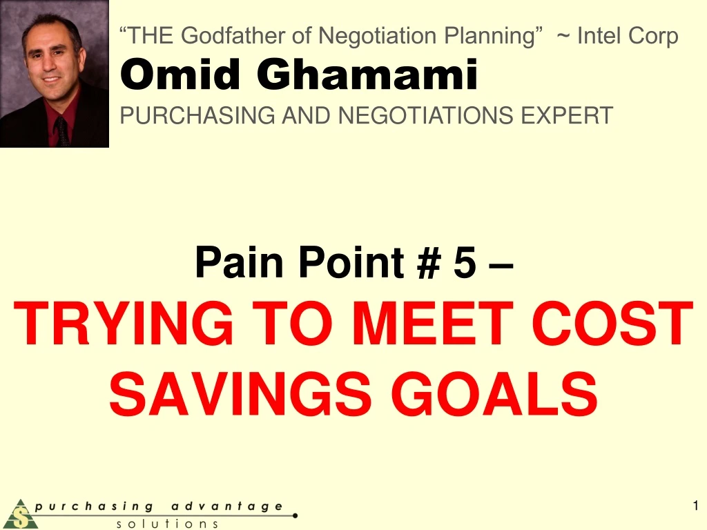 pain point 5 trying to meet cost savings goals