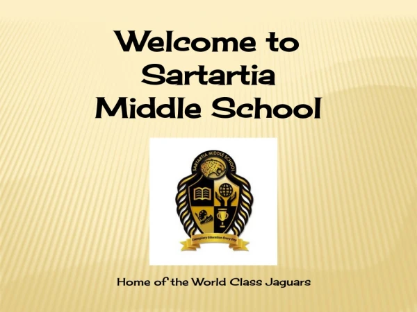 Welcome to Sartartia Middle School