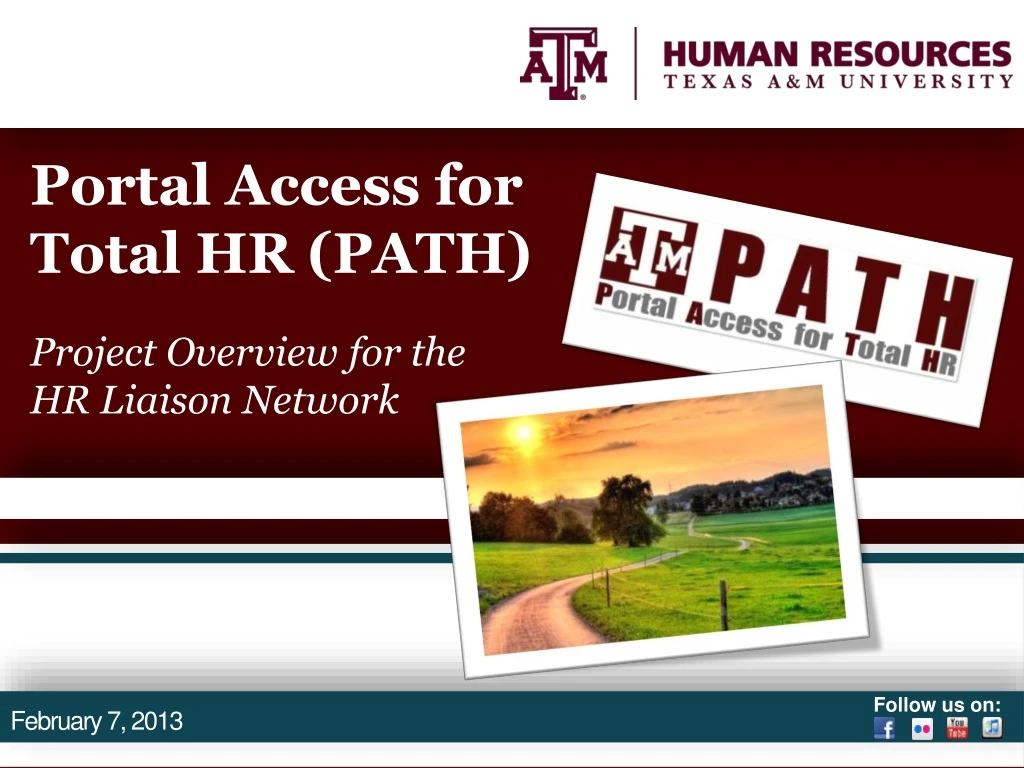 portal access for total hr path project overview