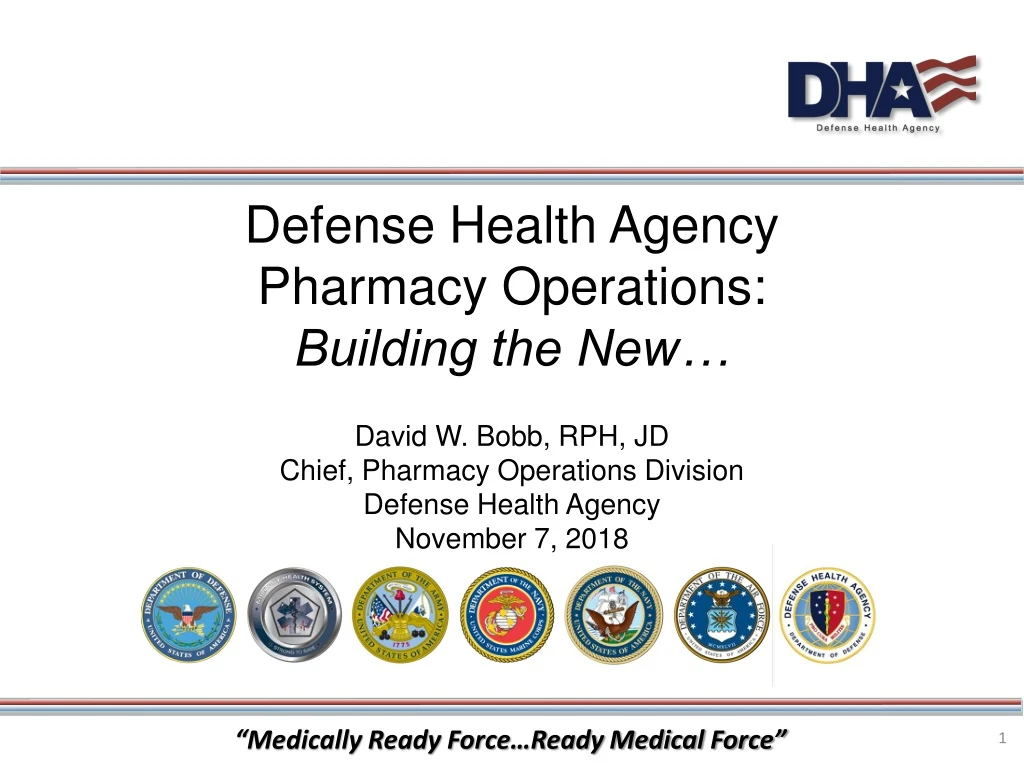 defense health agency pharmacy operations