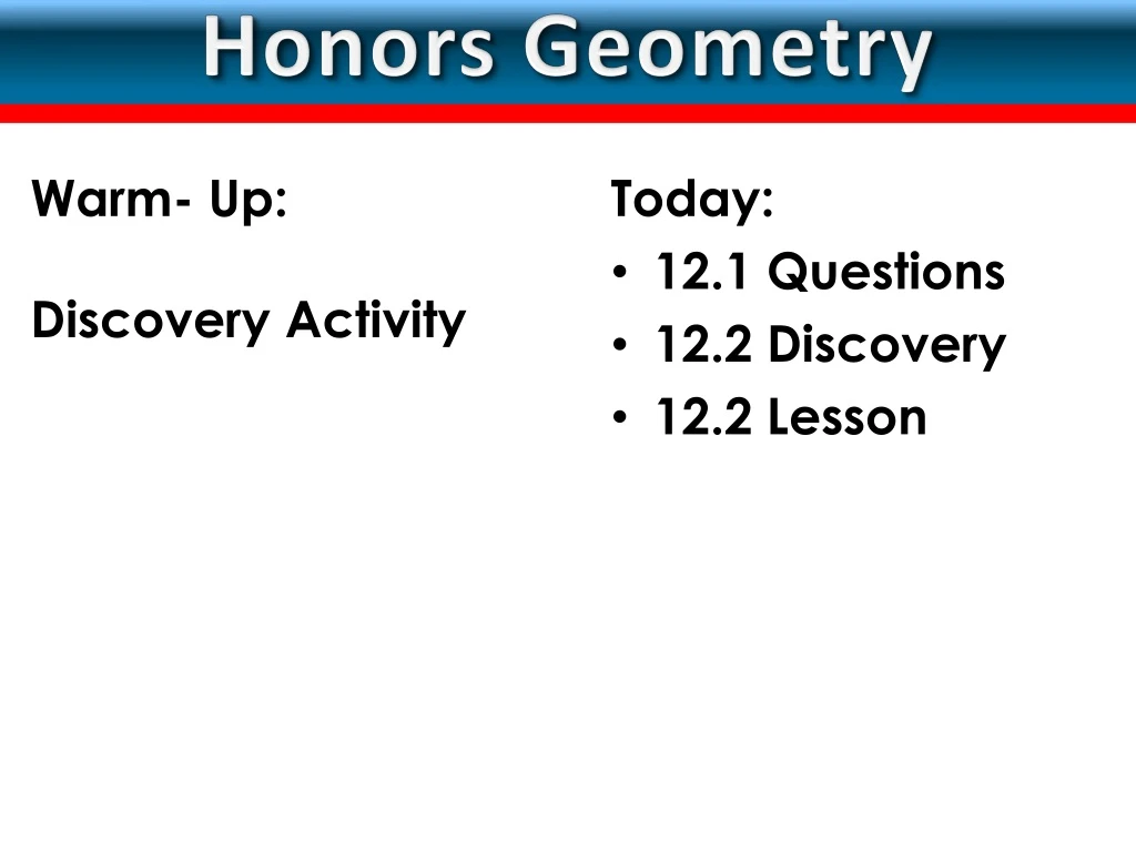 honors geometry