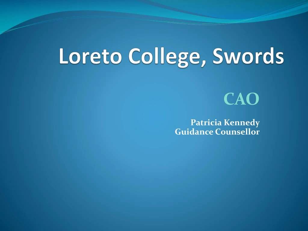 loreto college swords