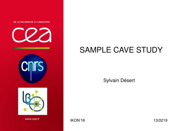 Sample cave study