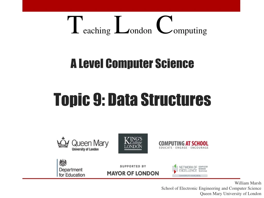 a level computer science topic 9 data structures