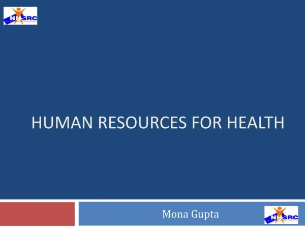 Human resources for health