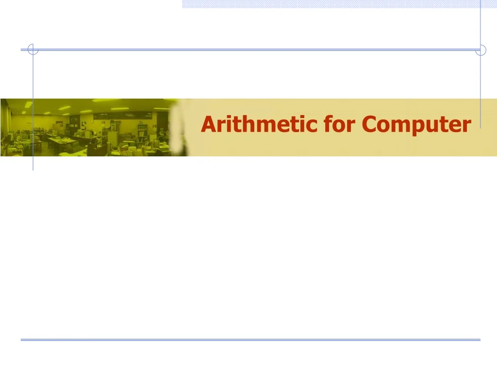 arithmetic for computer