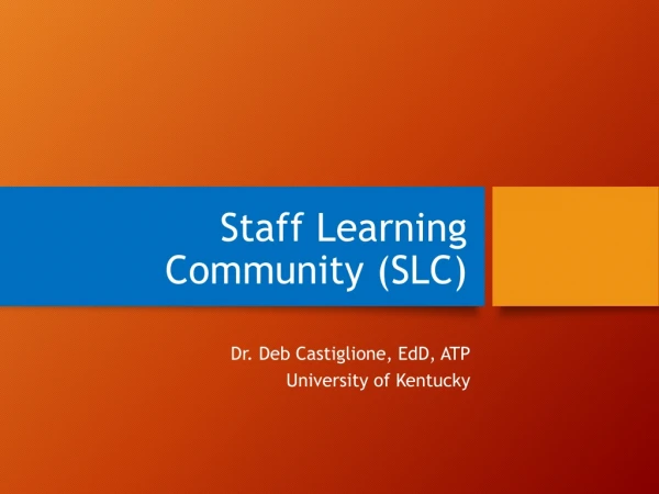 Staff Learning Community (SLC)