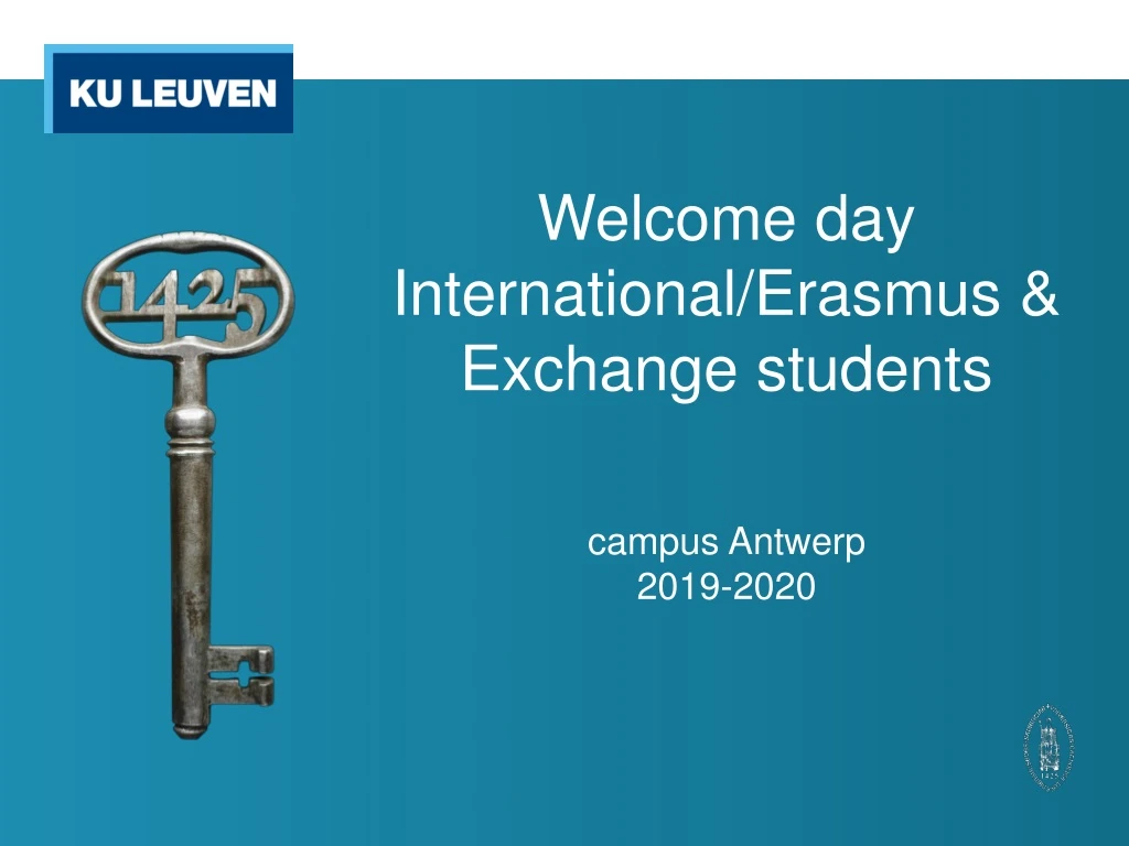 welcome day international erasmus exchange students