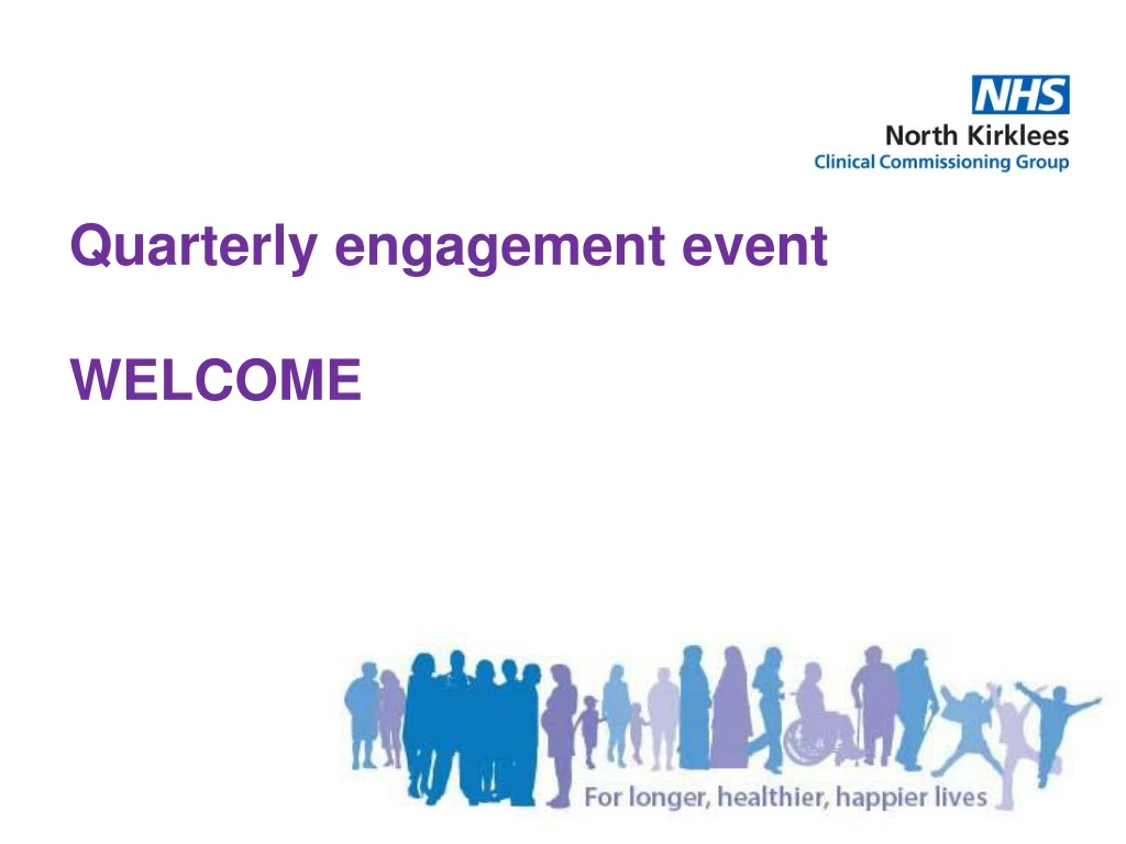 quarterly engagement event welcome