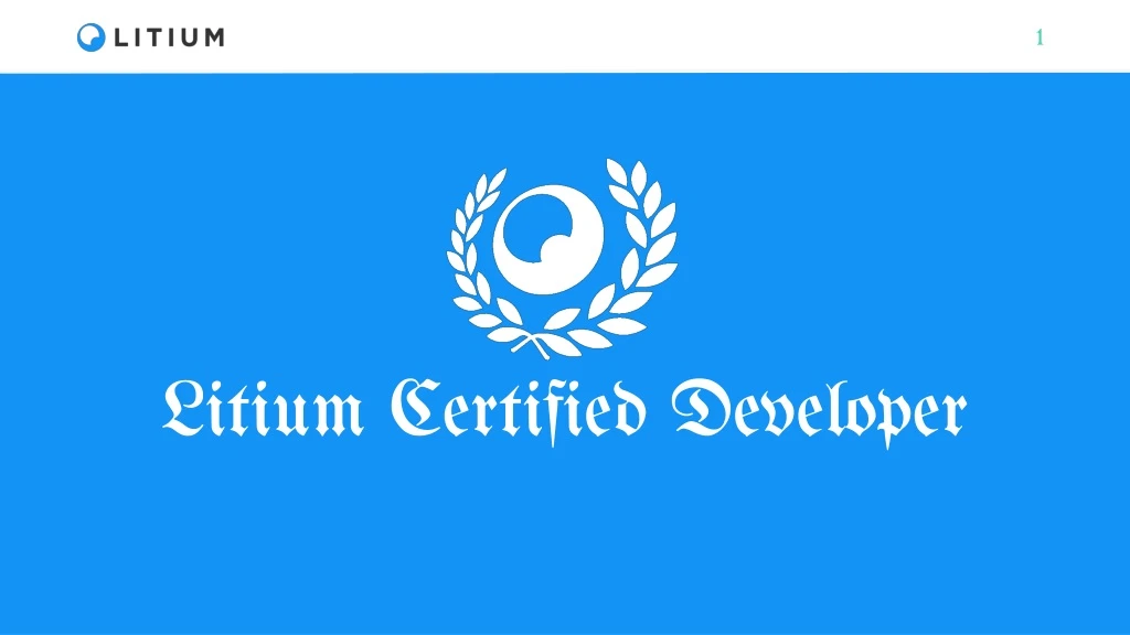 litium certified developer