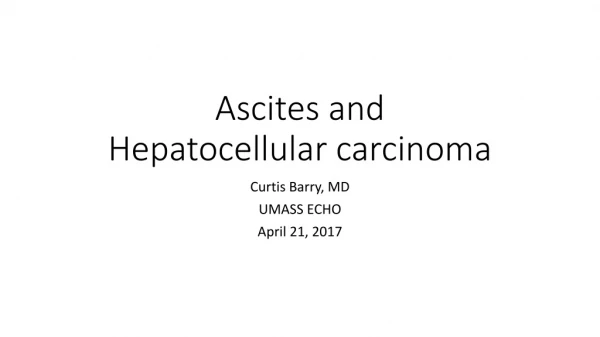 Ascites and Hepatocellular carcinoma